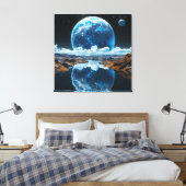 Blauer Mond Leinwanddruck (Insitu (Schlafzimmer))