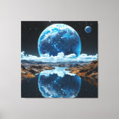 Blauer Mond Leinwanddruck (Vorderseite)