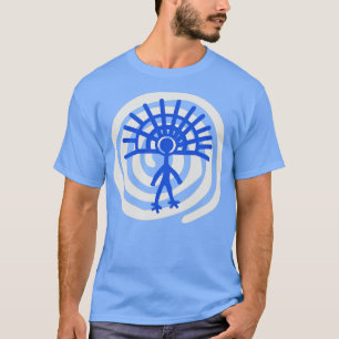 Blauer Mond Mann T-Shirt