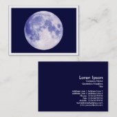 Blauer Mond, Mini-Foto Visitenkarte (Vorne/Hinten)