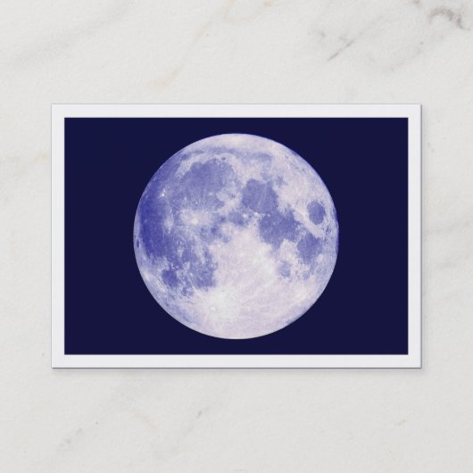 Blauer Mond, Mini-Foto Visitenkarte (Vorderseite)