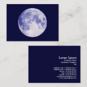 Blauer Mond, MiniFoto Visitenkarte (Vorne/Hinten)