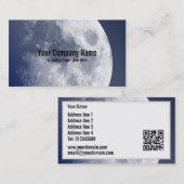 Blauer Mond-MondVisitenkarten Visitenkarte (Vorne/Hinten)