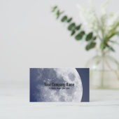 Blauer Mond-MondVisitenkarten Visitenkarte (Stehend Vorderseite)