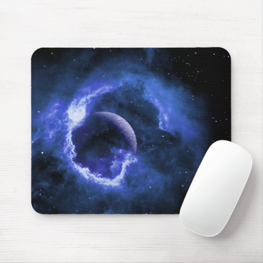 Blauer Mond Mousepad (Mit Mouse)