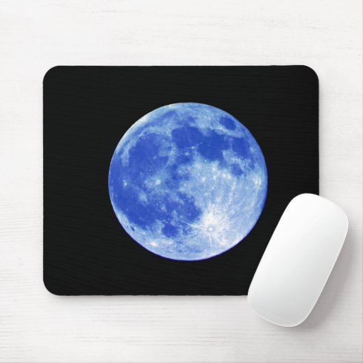 Blauer Mond Mousepad (Mit Mouse)