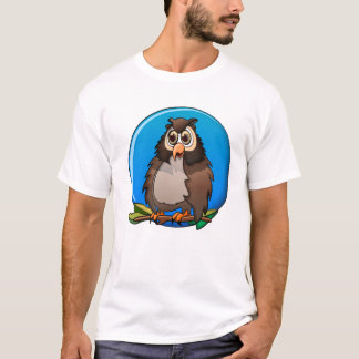 Blauer Mond Owl T-Shirt