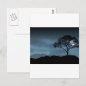BLAUER MOND POSTKARTE (Vorne/Hinten)