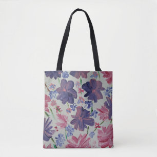 Blauer Mond Rose Blumentegel Tasche