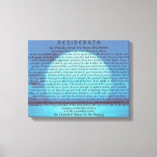 Blauer Mond steigt auf Leinwand (Vorderseite)