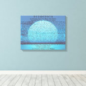 Blauer Mond steigt auf Leinwand (Insitu (Holzboden))