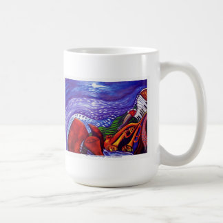 Blauer Mond über Chicago-TASSE Kaffeetasse