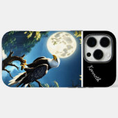 Blauer Mond und Nachtadler Case-Mate iPhone Hülle (Rückseite (Horizontal))