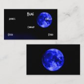 Blauer Mond Visitenkarte (Vorne/Hinten)