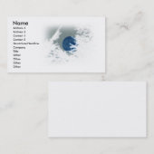Blauer Mond-Visitenkarte Visitenkarte (Vorne/Hinten)