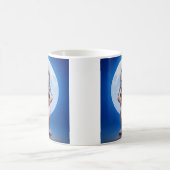 Blauer Mondwolf Kaffeetasse (Mittel)