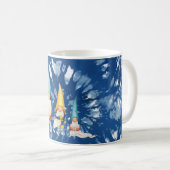 Blauer Monogramm der Gnome Whimsical Gefärbte Kraw Kaffeetasse (VorderseiteRechts)