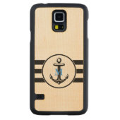 Blauer Monogramm| Klassischer Anker (Rückseite)