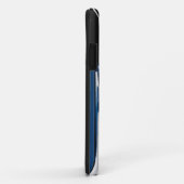 Blauer Monogramm-Nagellack-Flasche iPhone Kasten Case-Mate iPhone Hülle (Hinten/Rechts)