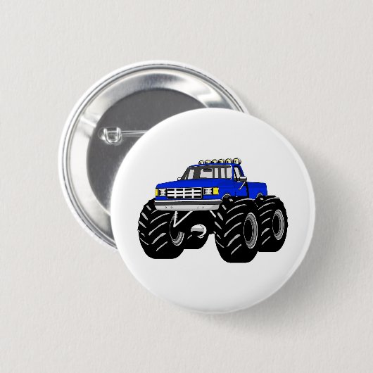 BLAUER MONSTER-LKW BUTTON (Vorne & Hinten)