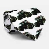 Blauer Monster-LKW Krawatte (Gerollt)