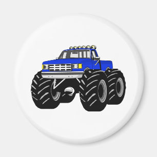 BLAUER MONSTER-LKW MAGNET