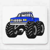 BLAUER MONSTER-LKW MOUSEPAD (Vorne)