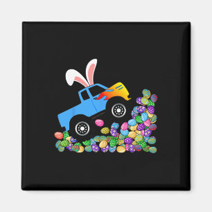 Blauer Monster-Truck Klettert Ostereier für Kinder Magnet