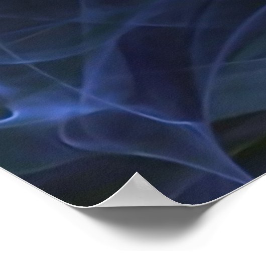 Blauer Monsun Poster (Ecke)