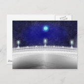 BLAUER MOON ÜBER DER HAPENNY-BRÜCKE POSTKARTE (Vorne/Hinten)