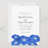 Blauer Morgen Hochzeitsfeier Einladung (Vorderseite)