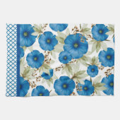 Blauer Morgenglanz und Gitterarbeit Geschirrtuch (Horizontal)