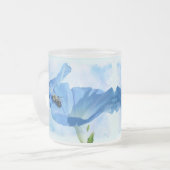 Blauer Morgenruhm und Hummeln Mattglastasse (Vorderseite Links)