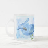 Blauer Morgenruhm und Hummeln Mattglastasse (Links)