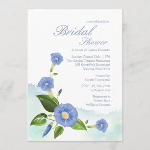 Blauer Morgenvormittag Einladung