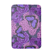 Blauer Morpho-Garten 2 Badematte (Vorderseite Vertikal)