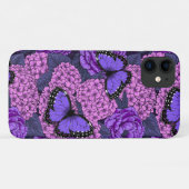 Blauer Morpho-Garten 2 Case-Mate iPhone Hülle (Rückseite (Horizontal))