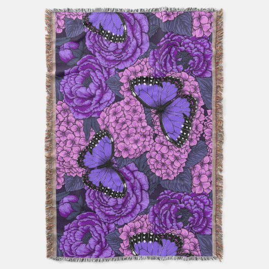 Blauer Morpho-Garten 2 Decke (Vorderseite Vertikal)