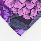 Blauer Morpho-Garten 2 Fleecedecke (Ecke)