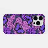 Blauer Morpho-Garten 2 iPhone Hülle (Rückseite (Horizontal))