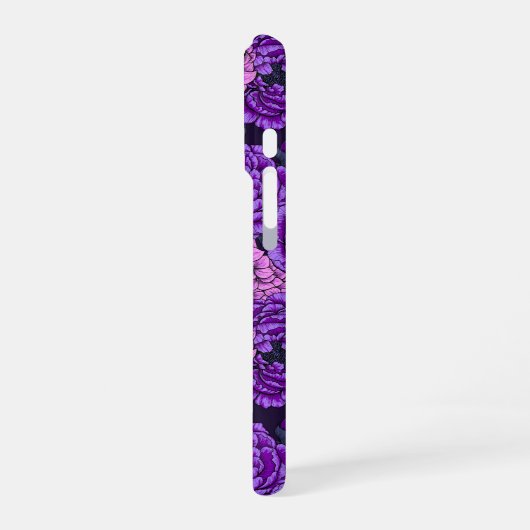 Blauer Morpho-Garten 2 iPhone Hülle (Linke Seite)