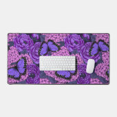 Blauer Morpho-Garten 2 Schreibtischunterlage (Tastatur & Maus)