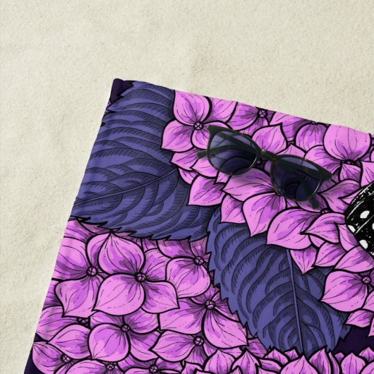 Blauer Morpho-Garten 2 Strandtuch (Beispiel)