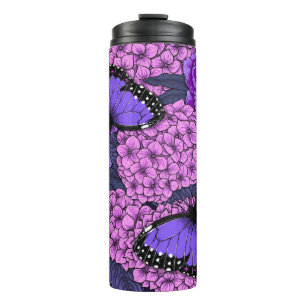Blauer Morpho-Garten 2 Thermosbecher
