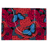 Blauer Morpho-Garten Große Geschenktüte (Rückseite)