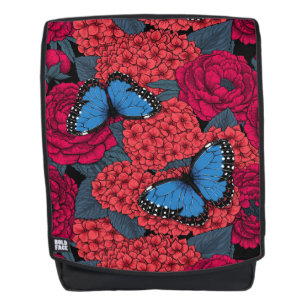 Blauer Morpho-Garten Rucksack