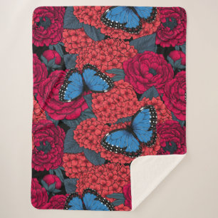 Blauer Morpho-Garten Sherpadecke