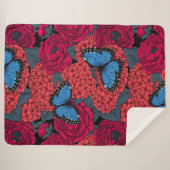 Blauer Morpho-Garten Sherpadecke (Vorderseite (Horizontal))