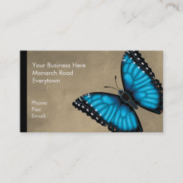 Blauer Morpho Schmetterling dorsal und ventral Visitenkarte