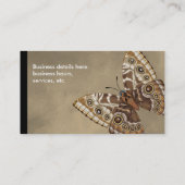 Blauer Morpho Schmetterling dorsal und ventral Visitenkarte (Rückseite)